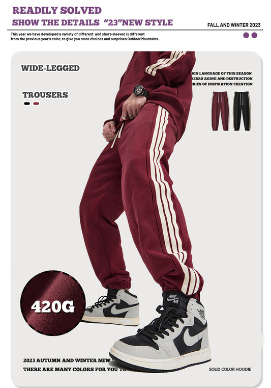 Three-Stripes Cuff Sweatpants