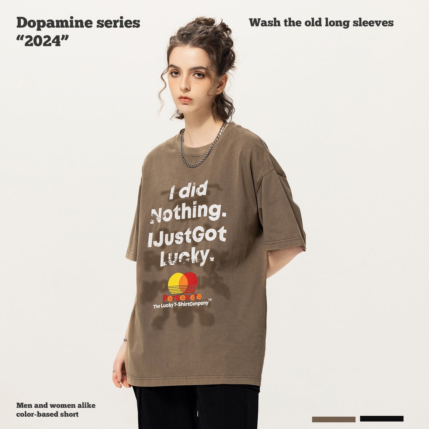 Wash Printed Short Sleeve Tee