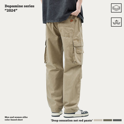 Pleated Knee Cargo Pants
