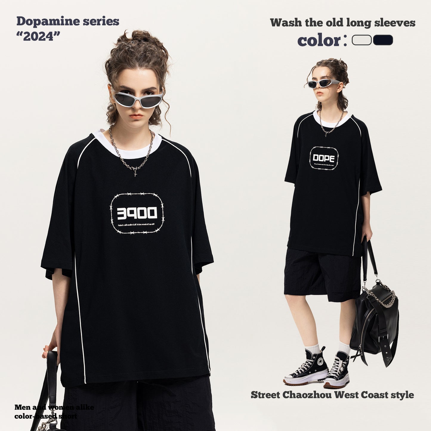 Printed Double Yarn Short Sleeve Tee
