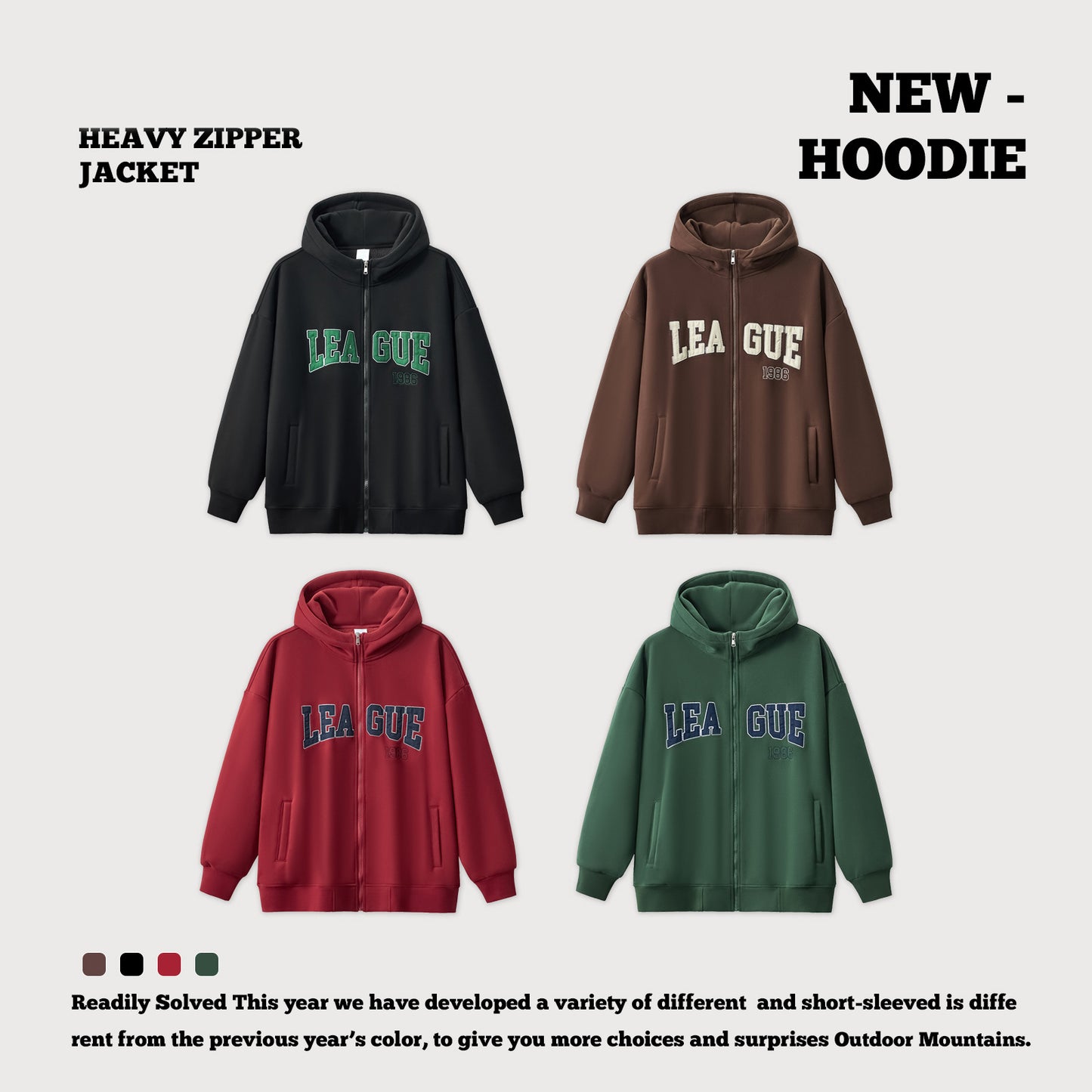Full-Zip Fleece Hoodie