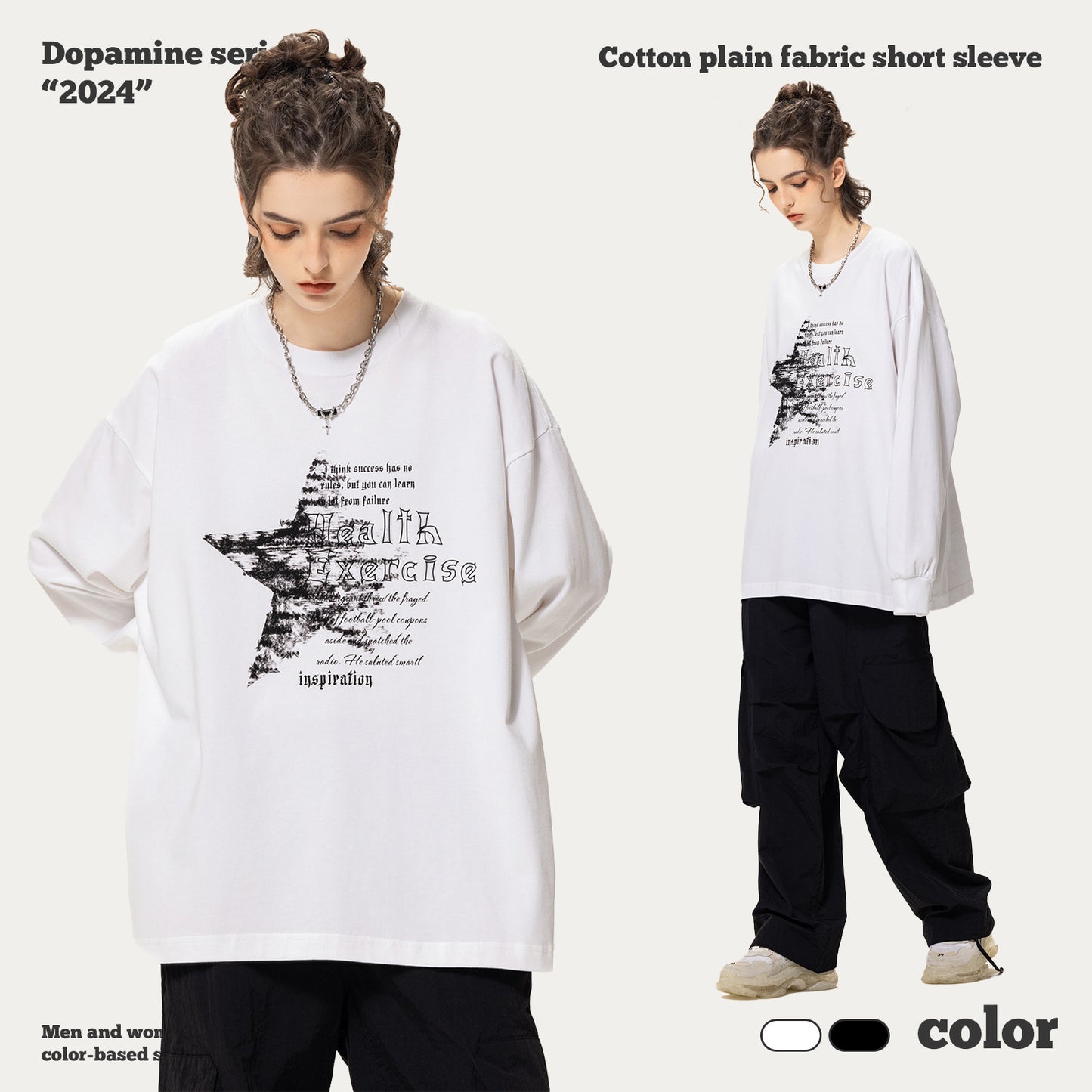 Star Print Long Sleeve Tee