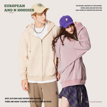 Full-Zip Polar Fleece Hoodie