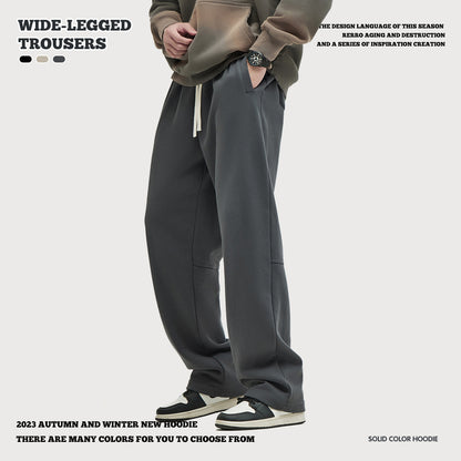 Loose Drape Straight Leg Long Pants