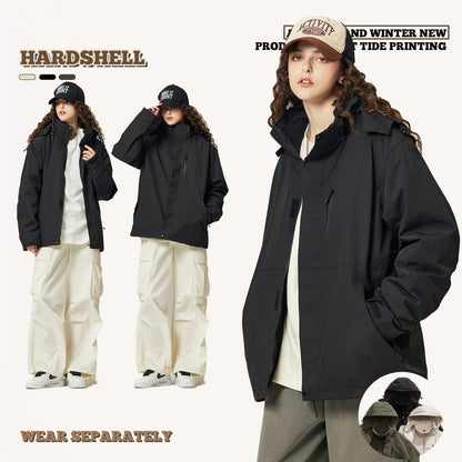 Two-Piece Detachable Lined Windbreaker
