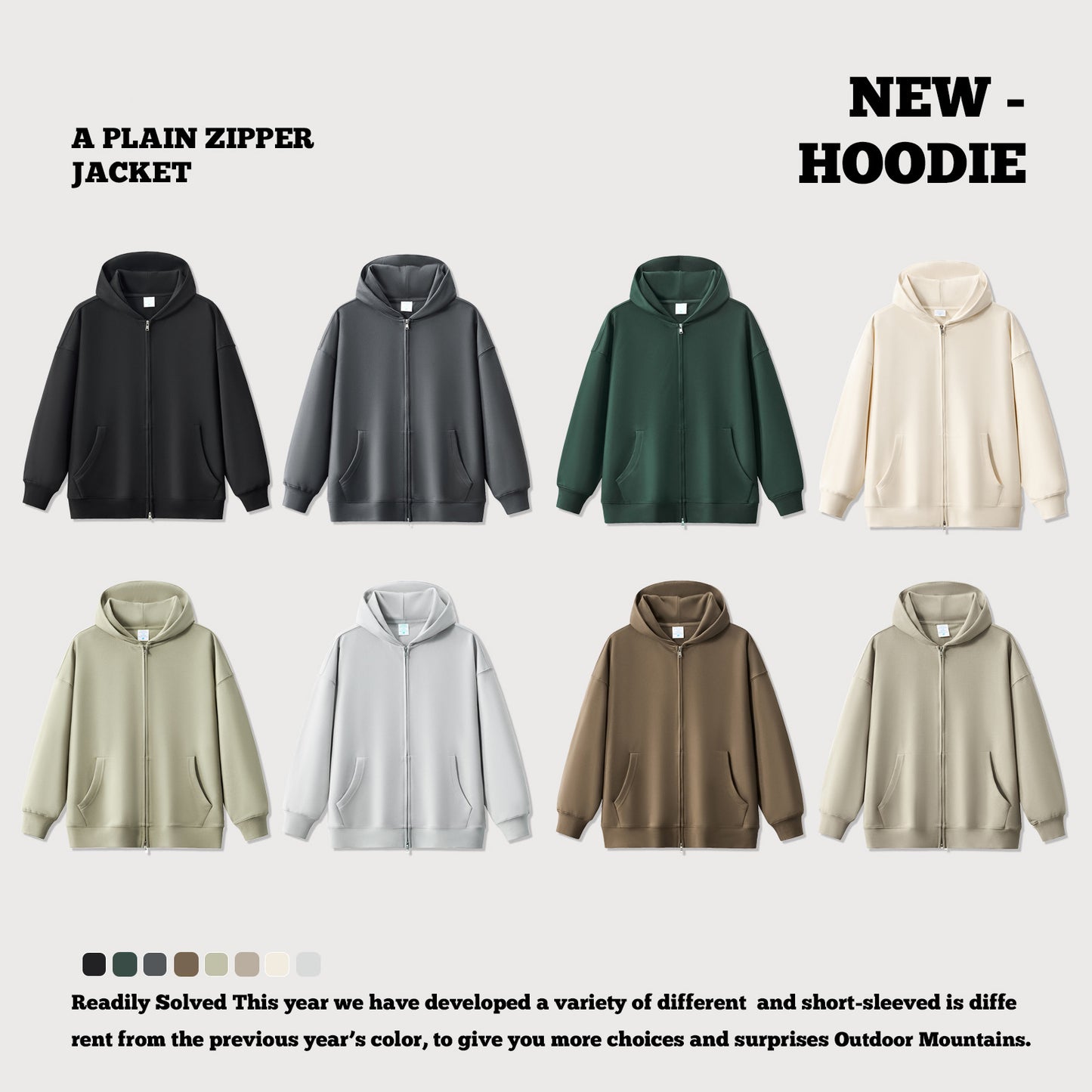 Oversized Full-Zip Hoodie