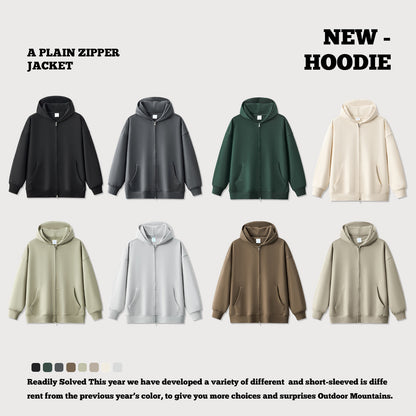 Oversized Full-Zip Hoodie