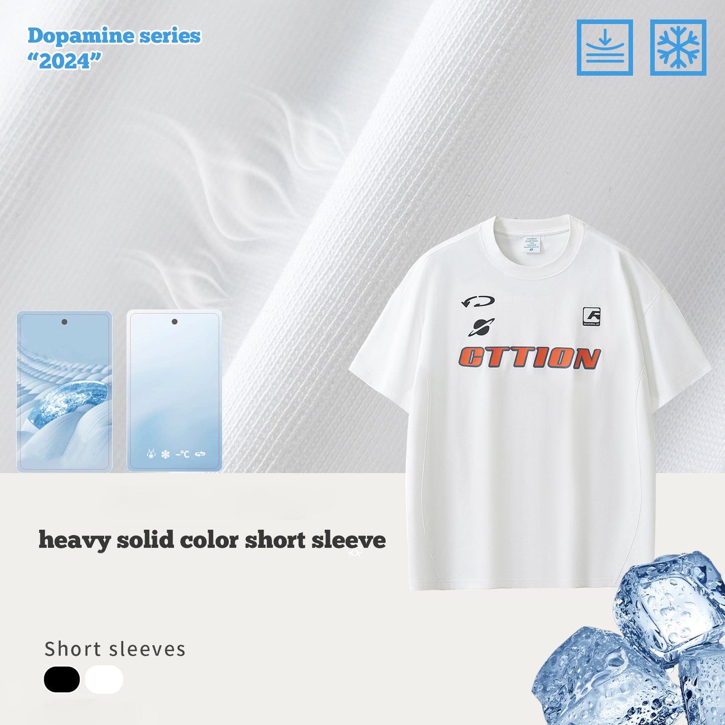 Print Sorona Fabric Coolness Short Sleeve Tee