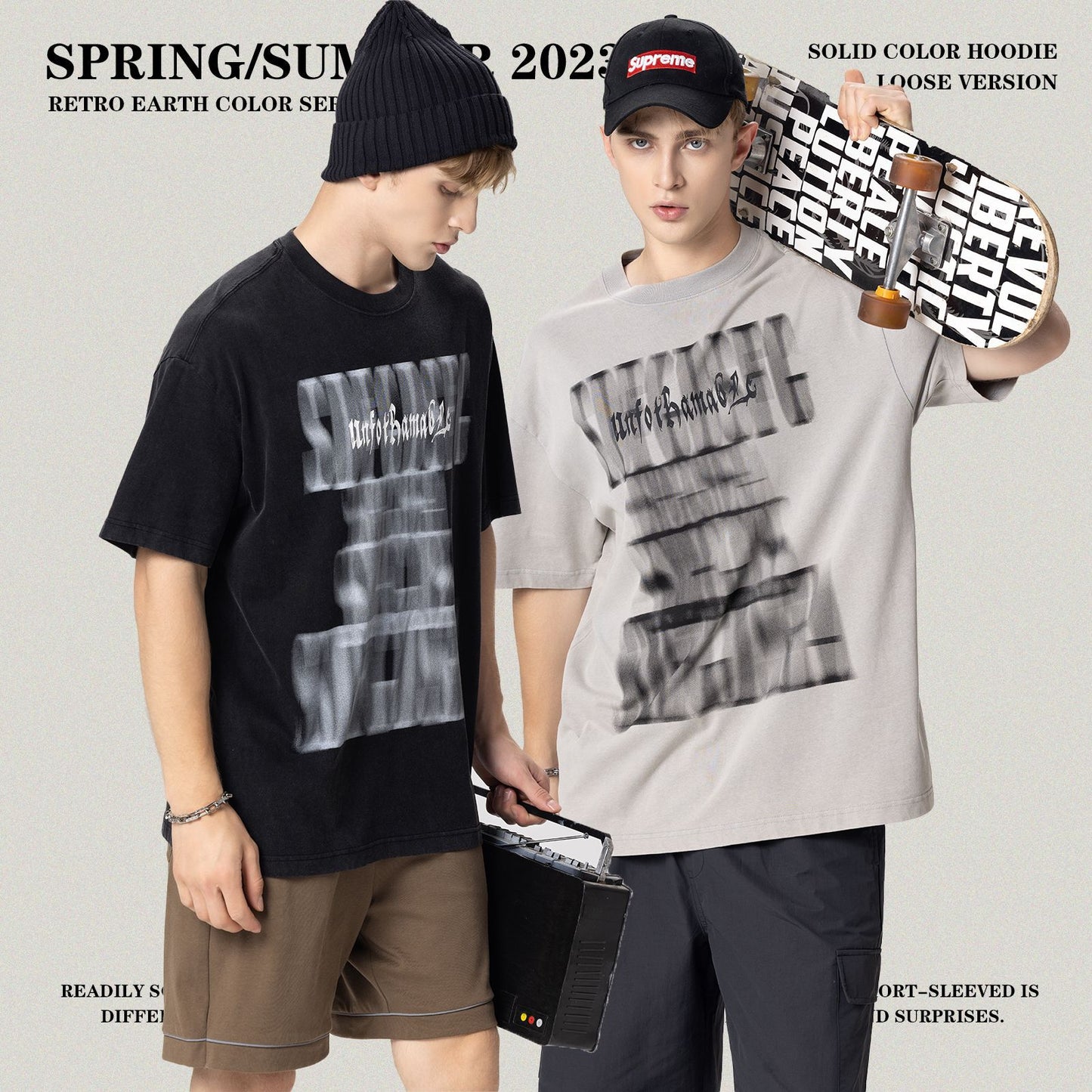 Wash Print Short Sleeve Tee
