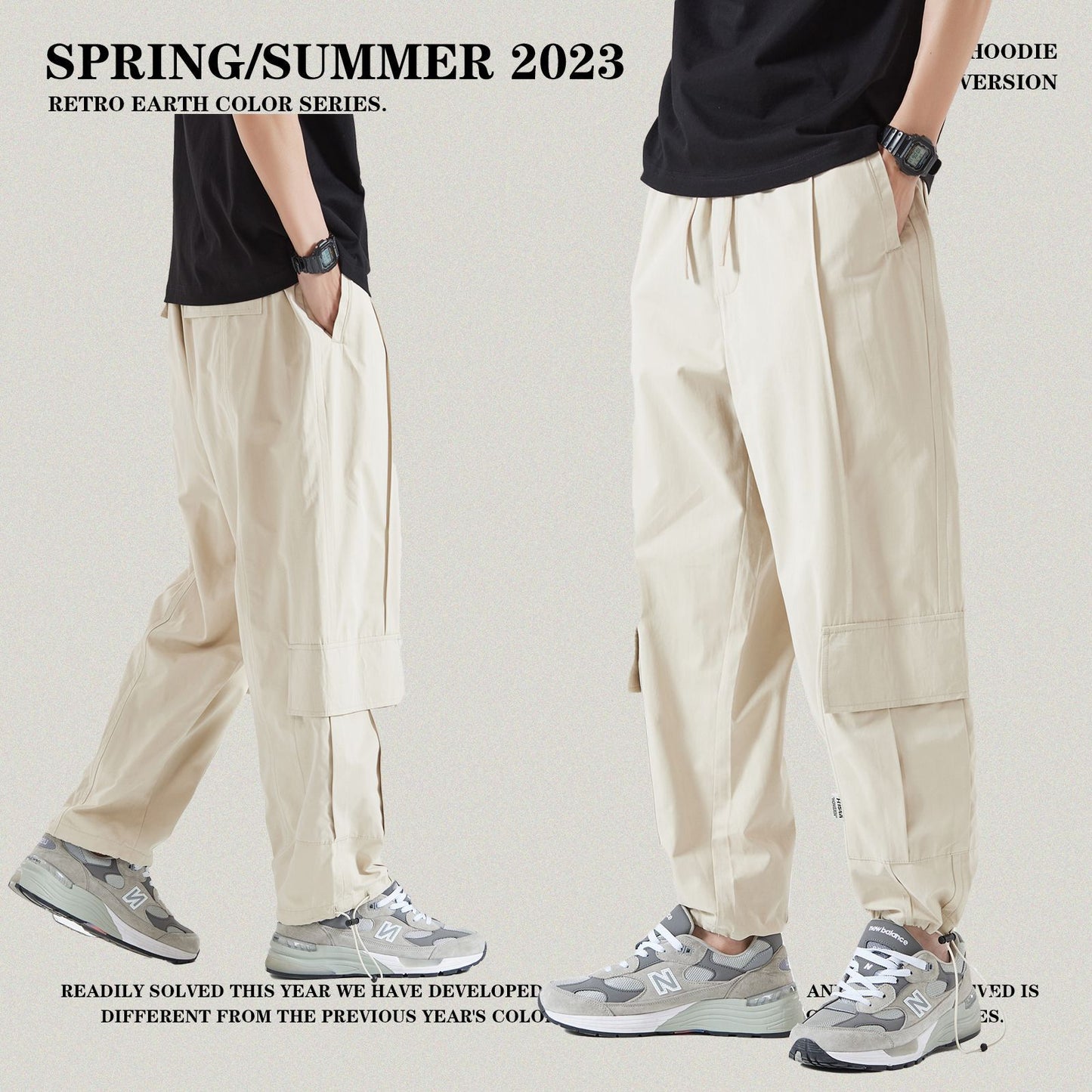 Tapered Cuff Cargo Pants
