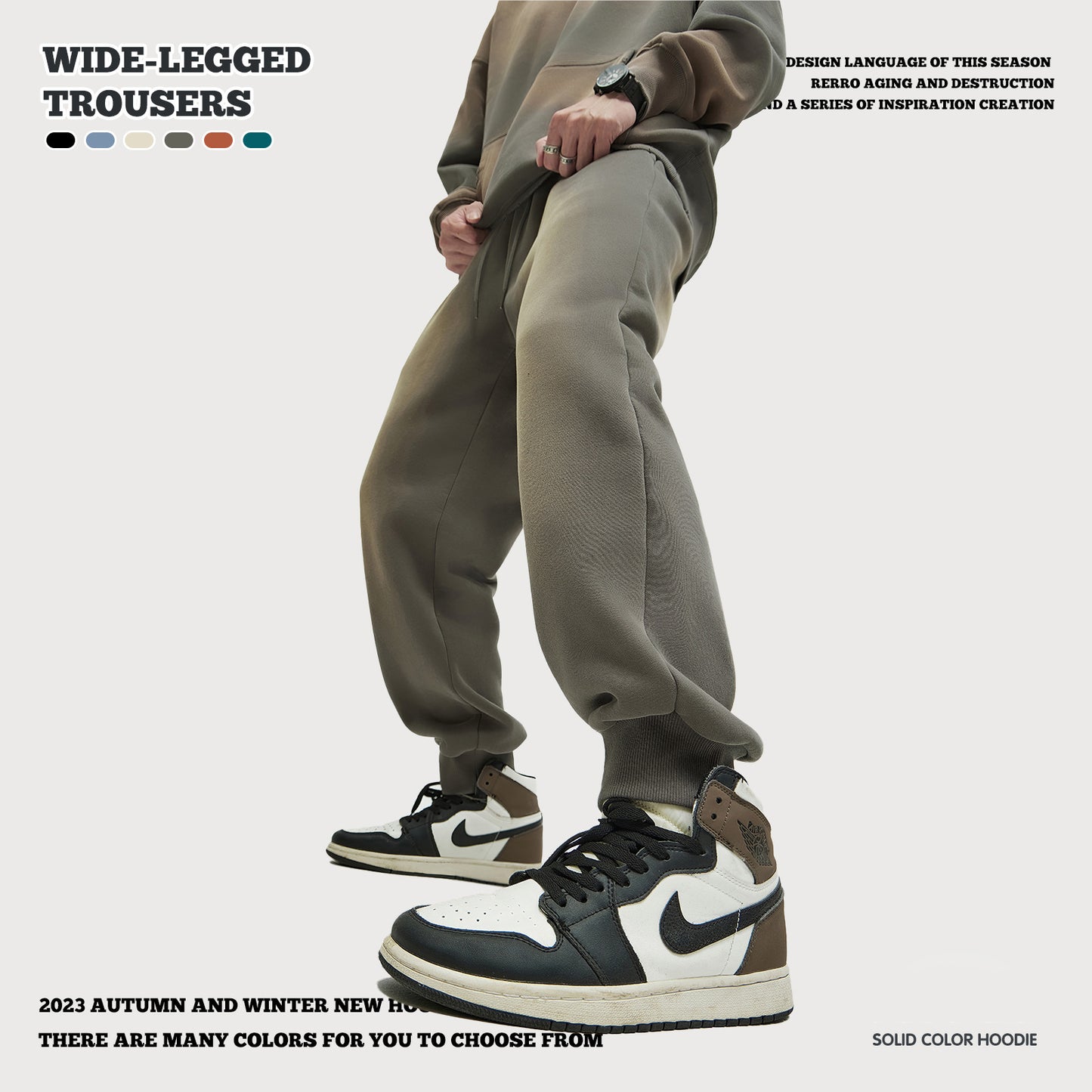 Wash Tapered Cuff Fleece Sweatpants