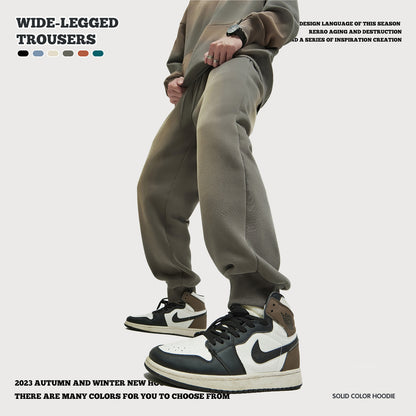 Wash Tapered Cuff Fleece Sweatpants