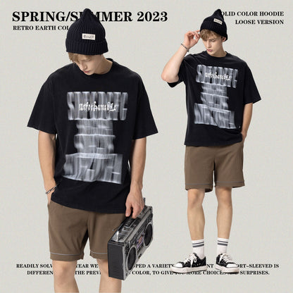 Wash Print Short Sleeve Tee