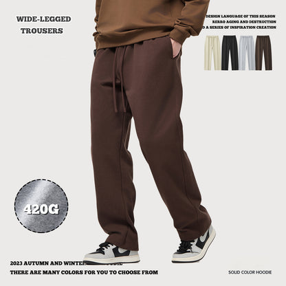 French Terry Wide Leg Sweatpants