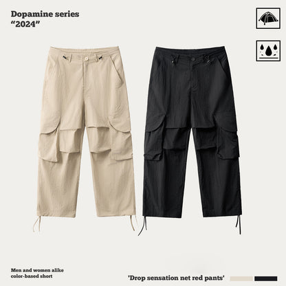 Waterproof Pleated Knee Cargo Pants
