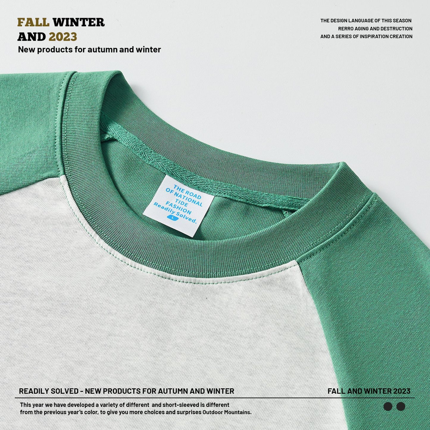 Raglan Long Sleeve Couple Sweatshirt
