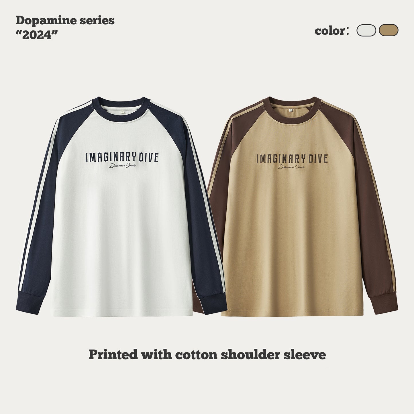 Three-Stripes Raglan Long Sleeve Tee