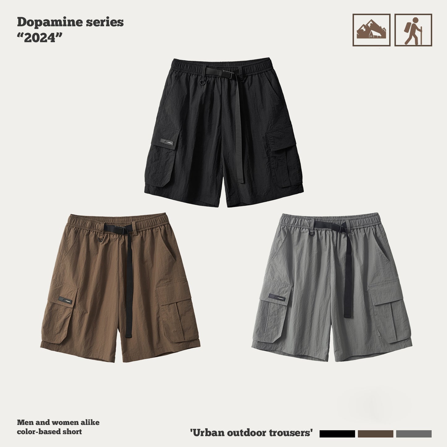 Straight Leg Cargo Shorts