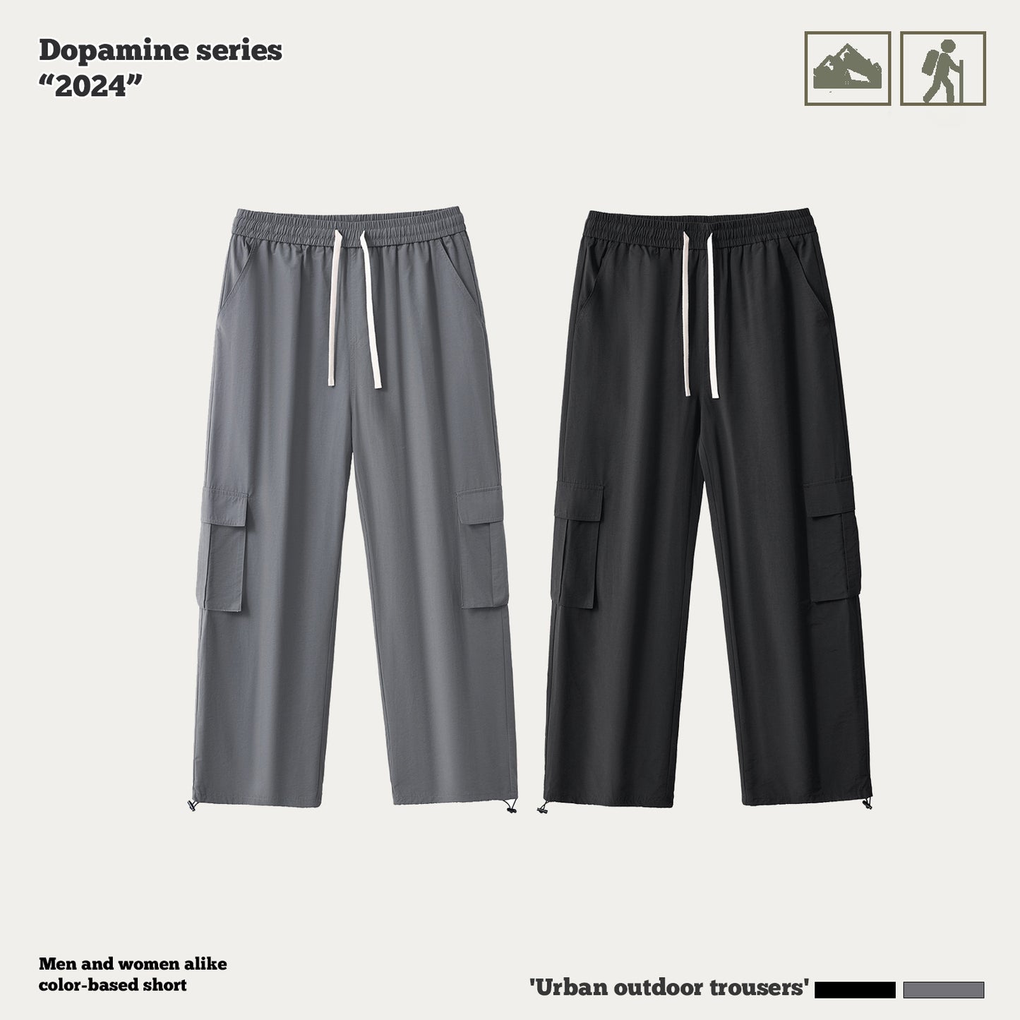 Flowing Straight Leg Cargo Pants