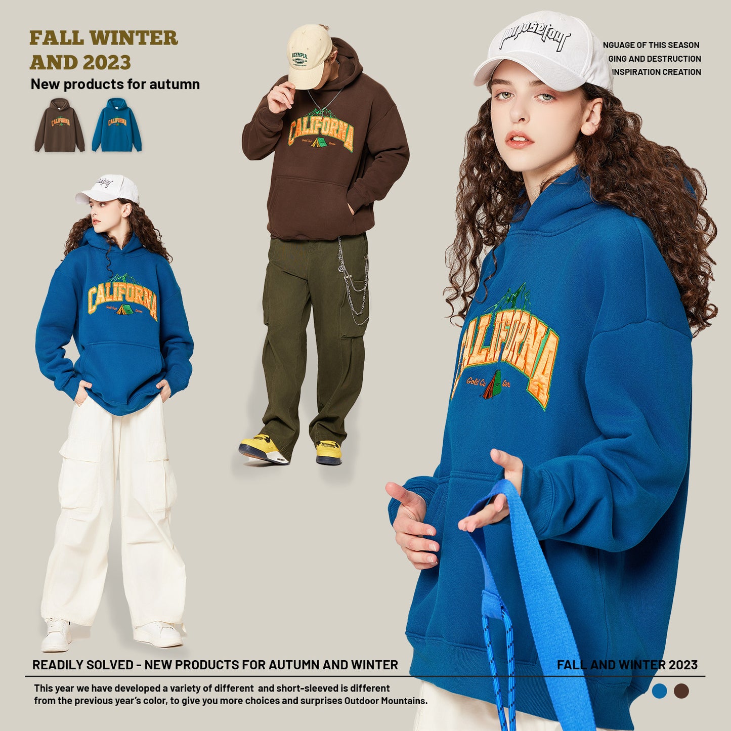 Print Fleece Hoodie