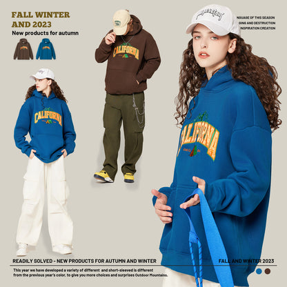Print Fleece Hoodie