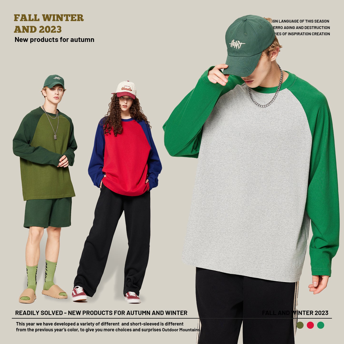 Versatile Raglan Long Sleeve Tee