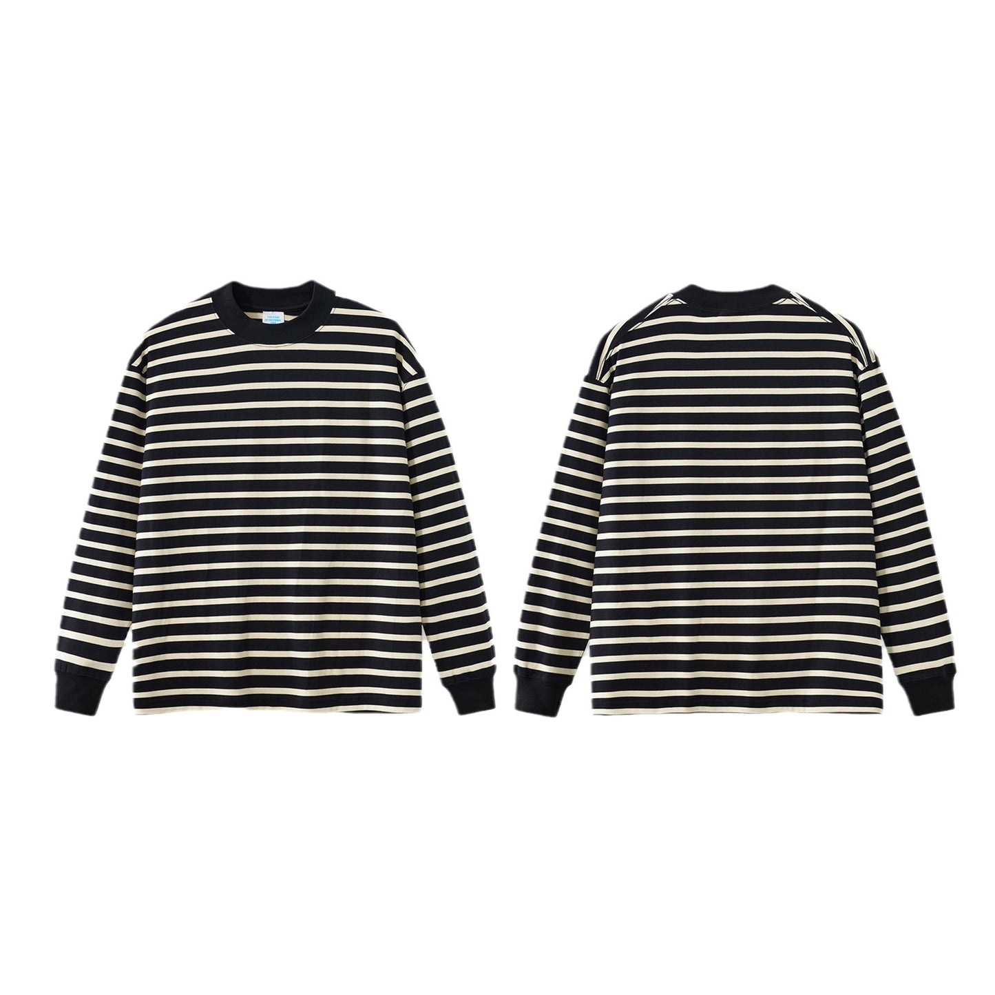 Striped Long Sleeve Couple Tee