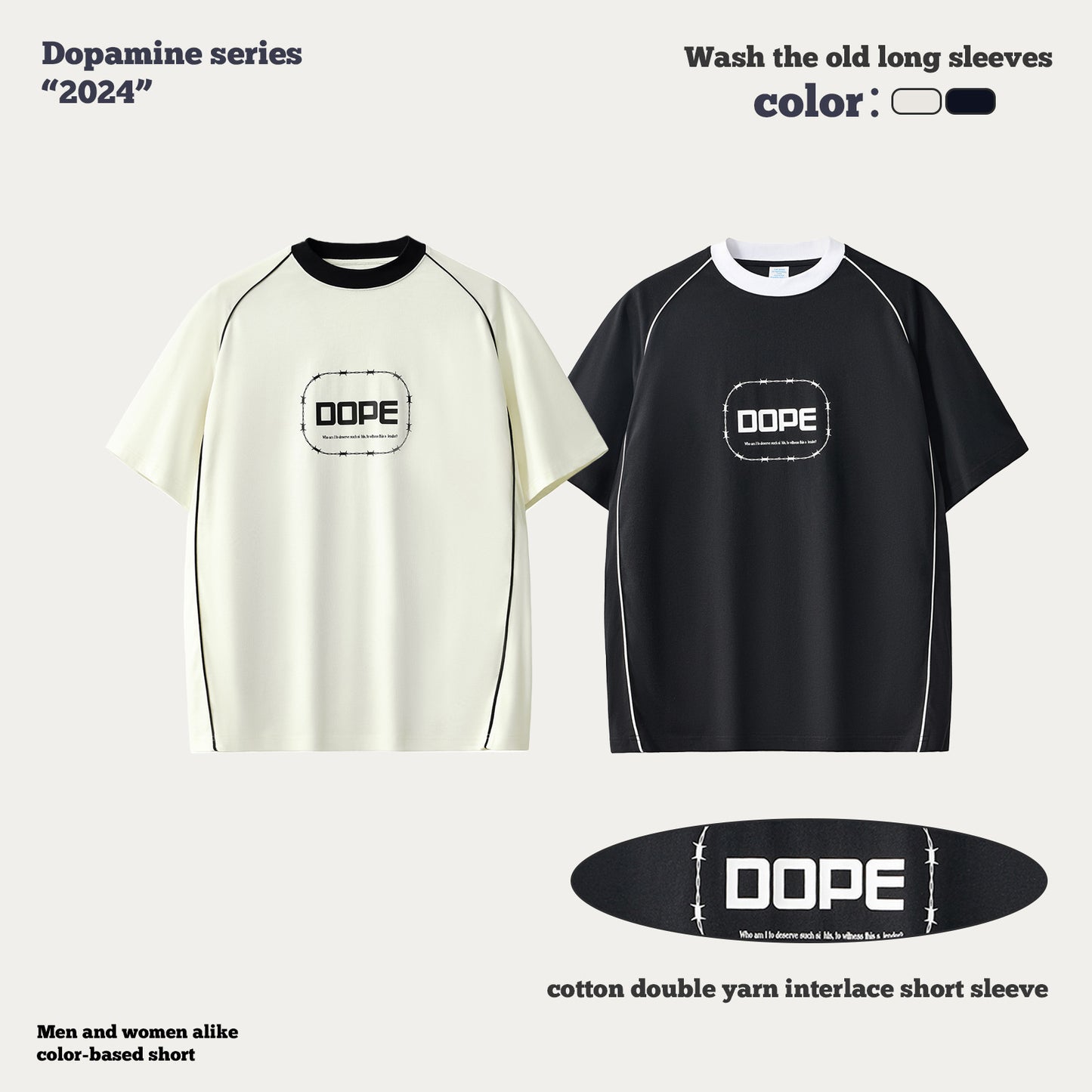 Printed Double Yarn Short Sleeve Tee