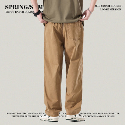 Wash Straight Leg Pants
