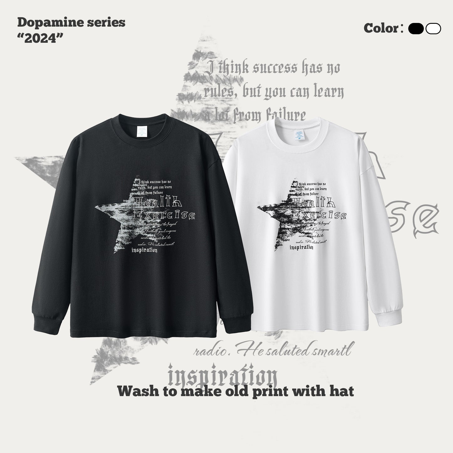 Star Print Long Sleeve Tee