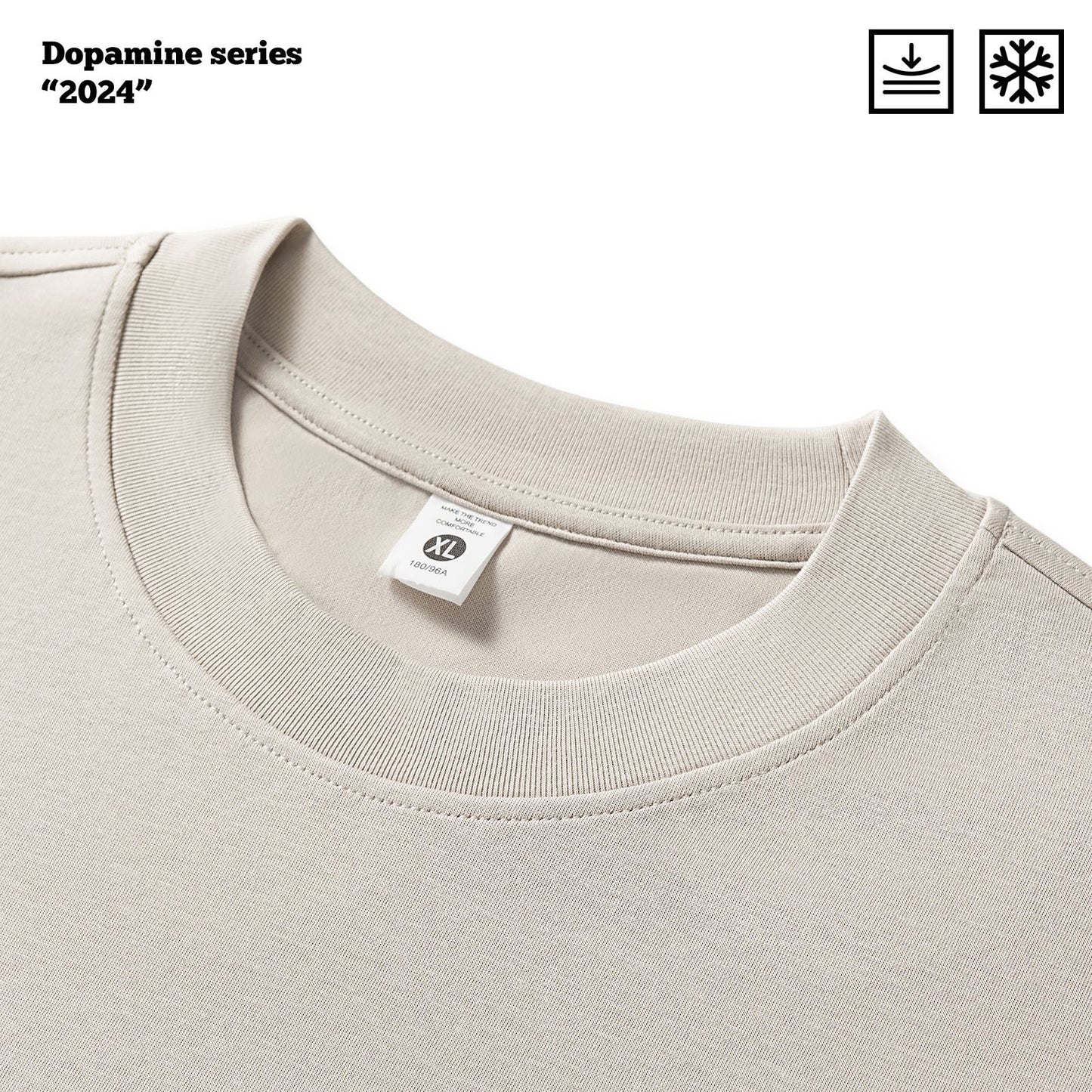 Ice Silk Short Sleeve Oversized Tee