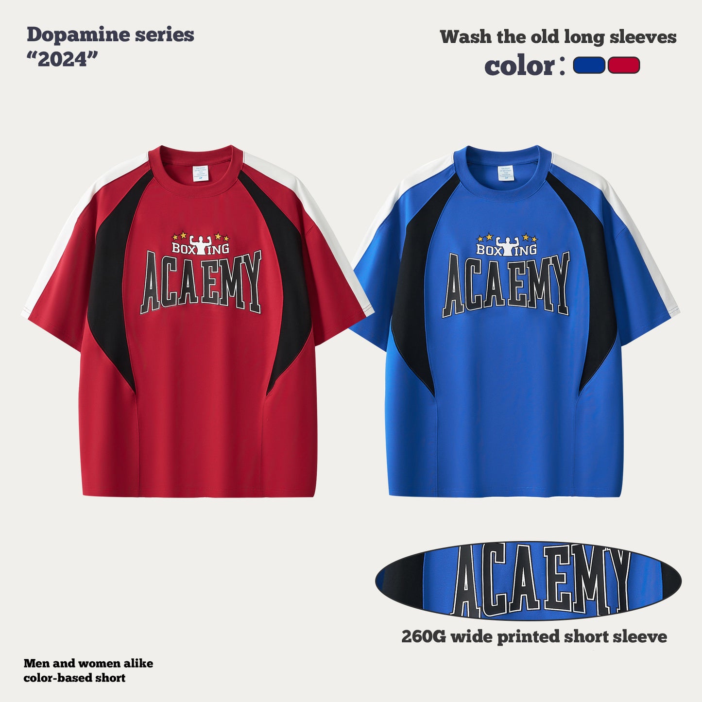 Colorblock Half Sleeve Patchwork Racewear