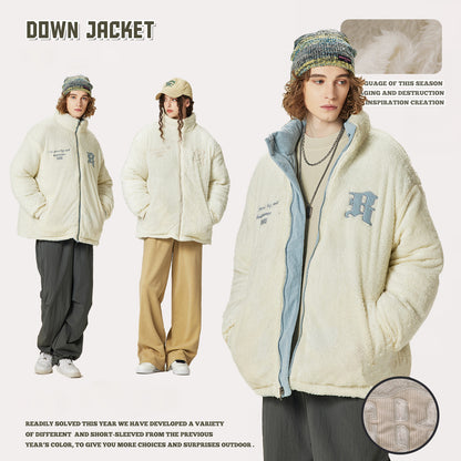 Reversible Full-Zip Fleece Coat