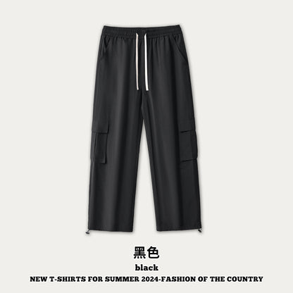 Flowing Straight Leg Cargo Pants