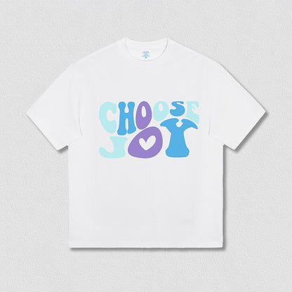 Letter Printed Short Sleeve Oversized Tee