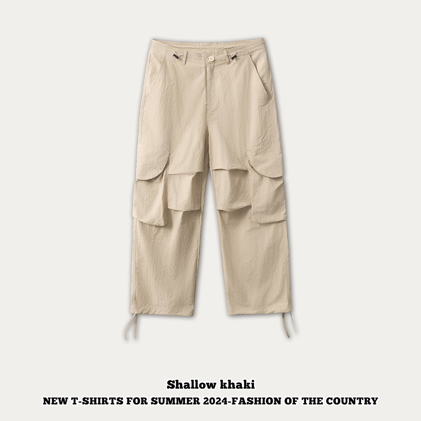 Waterproof Pleated Knee Cargo Pants