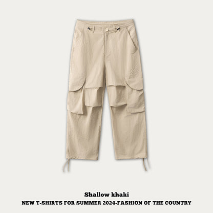 Waterproof Pleated Knee Cargo Pants