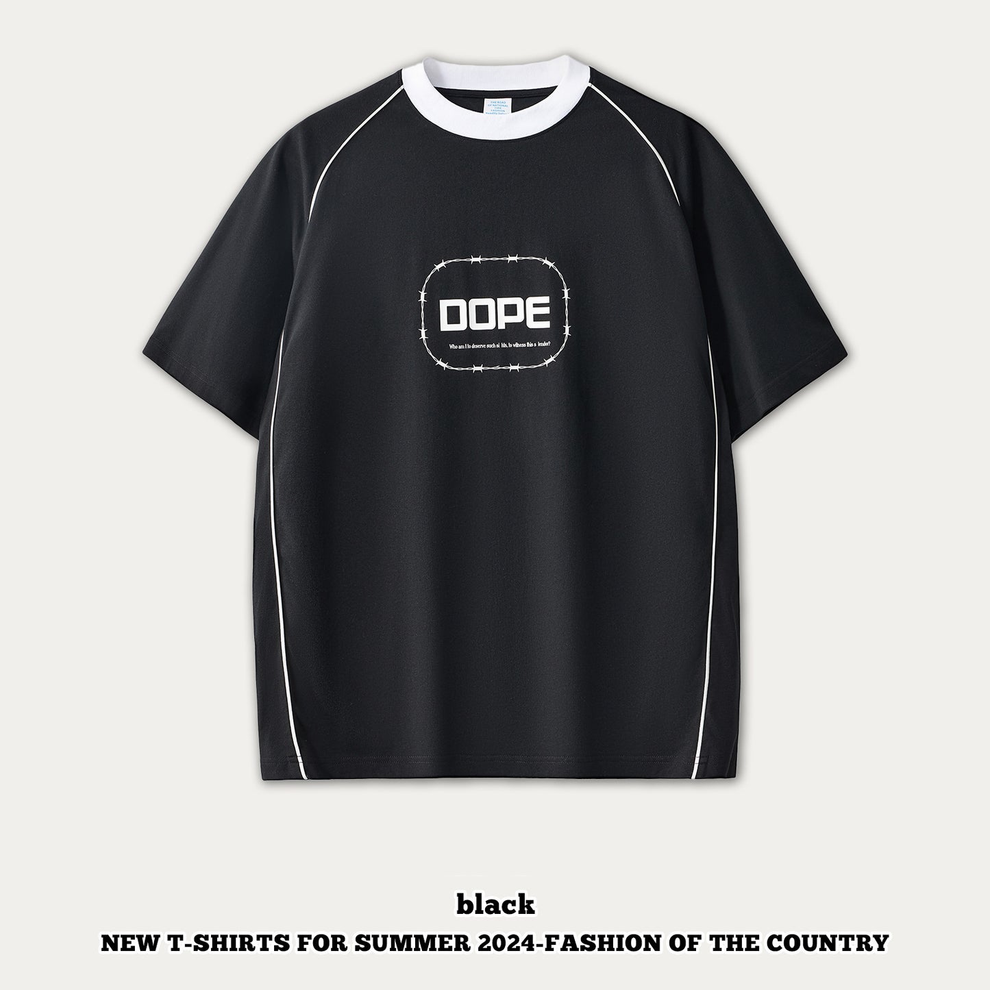 Printed Double Yarn Short Sleeve Tee
