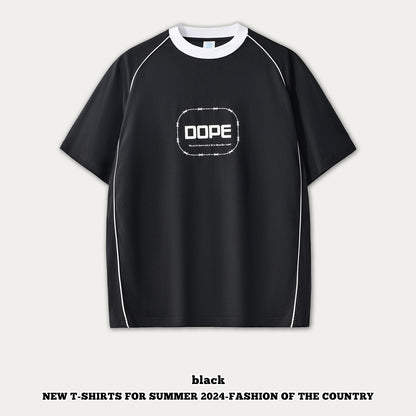 Printed Double Yarn Short Sleeve Tee