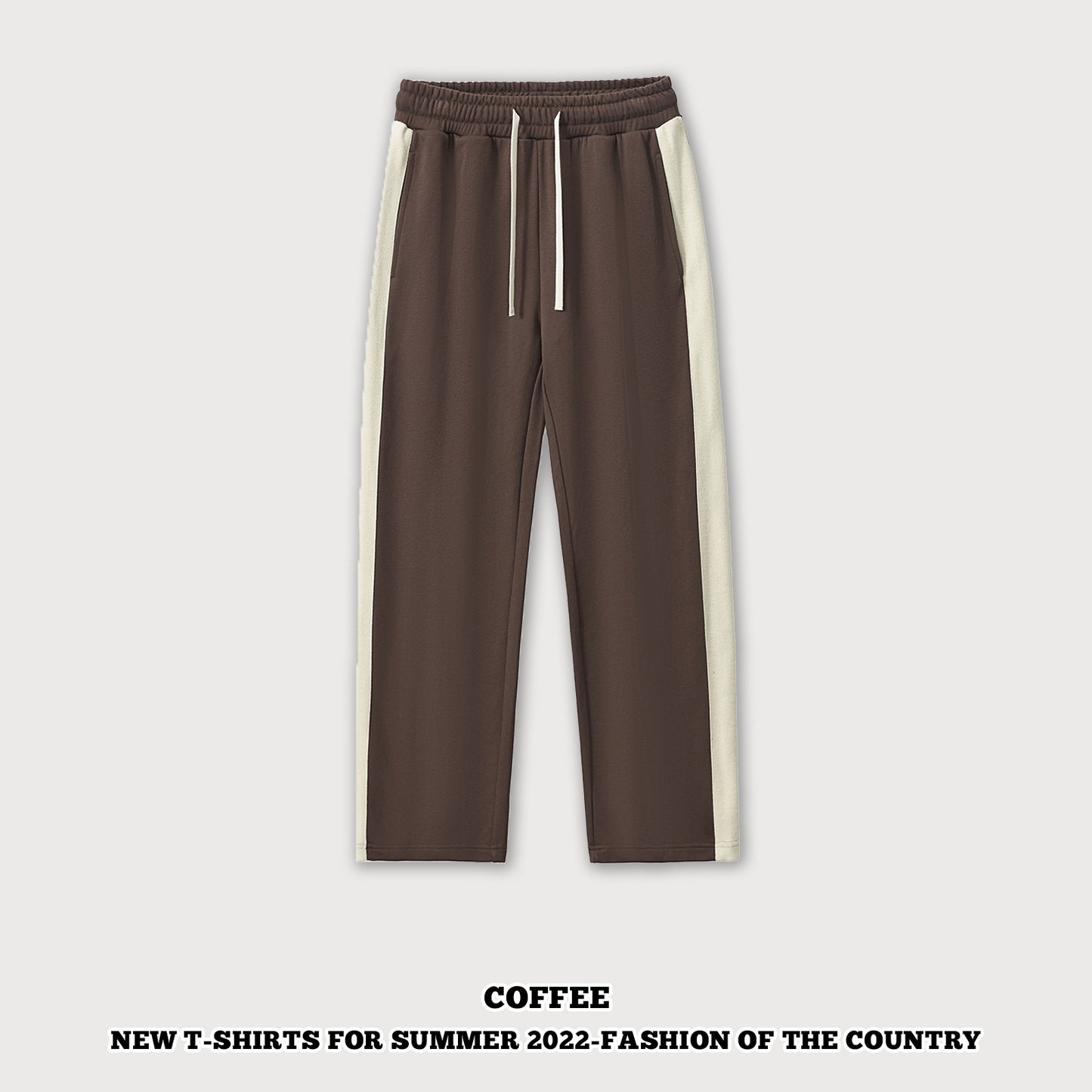 French Terry Patchwork Pants