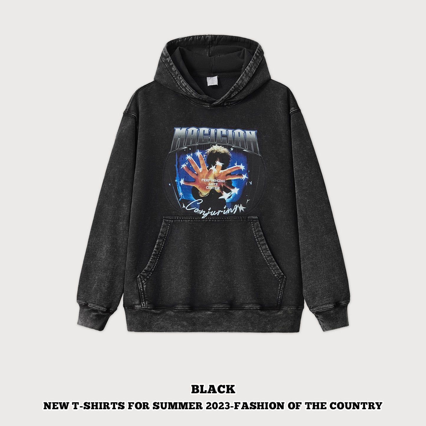 Retro Digital Print Hoodie
