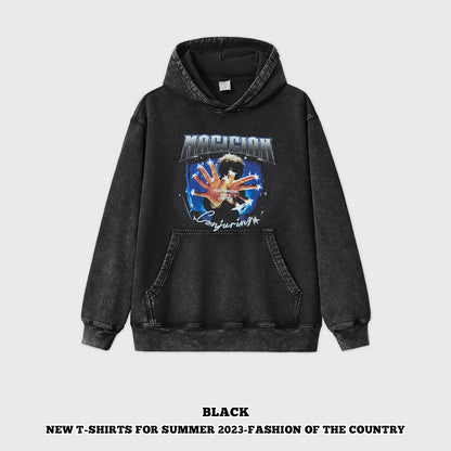 Retro Digital Print Hoodie
