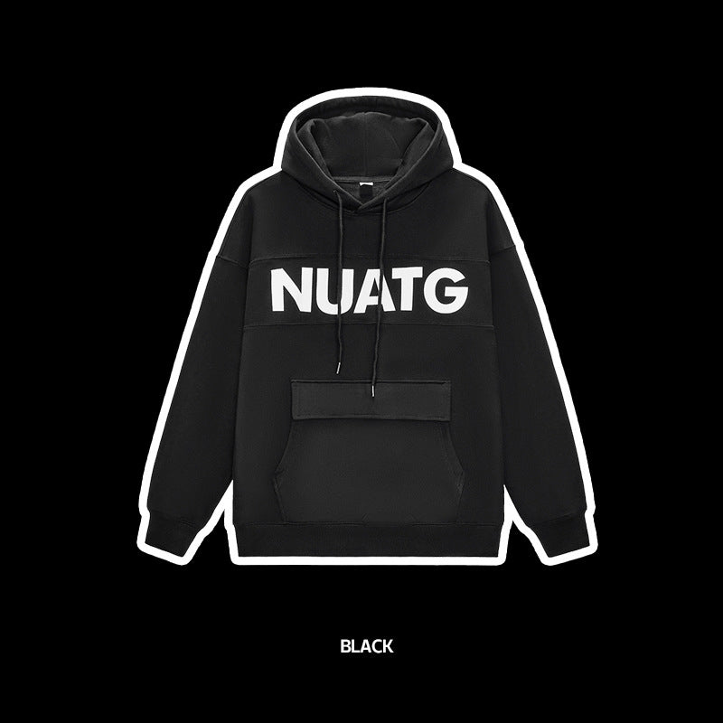 Letter Printed Oversized Hoodie