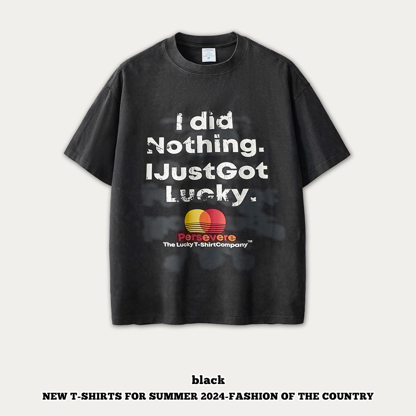 Wash Printed Short Sleeve Tee