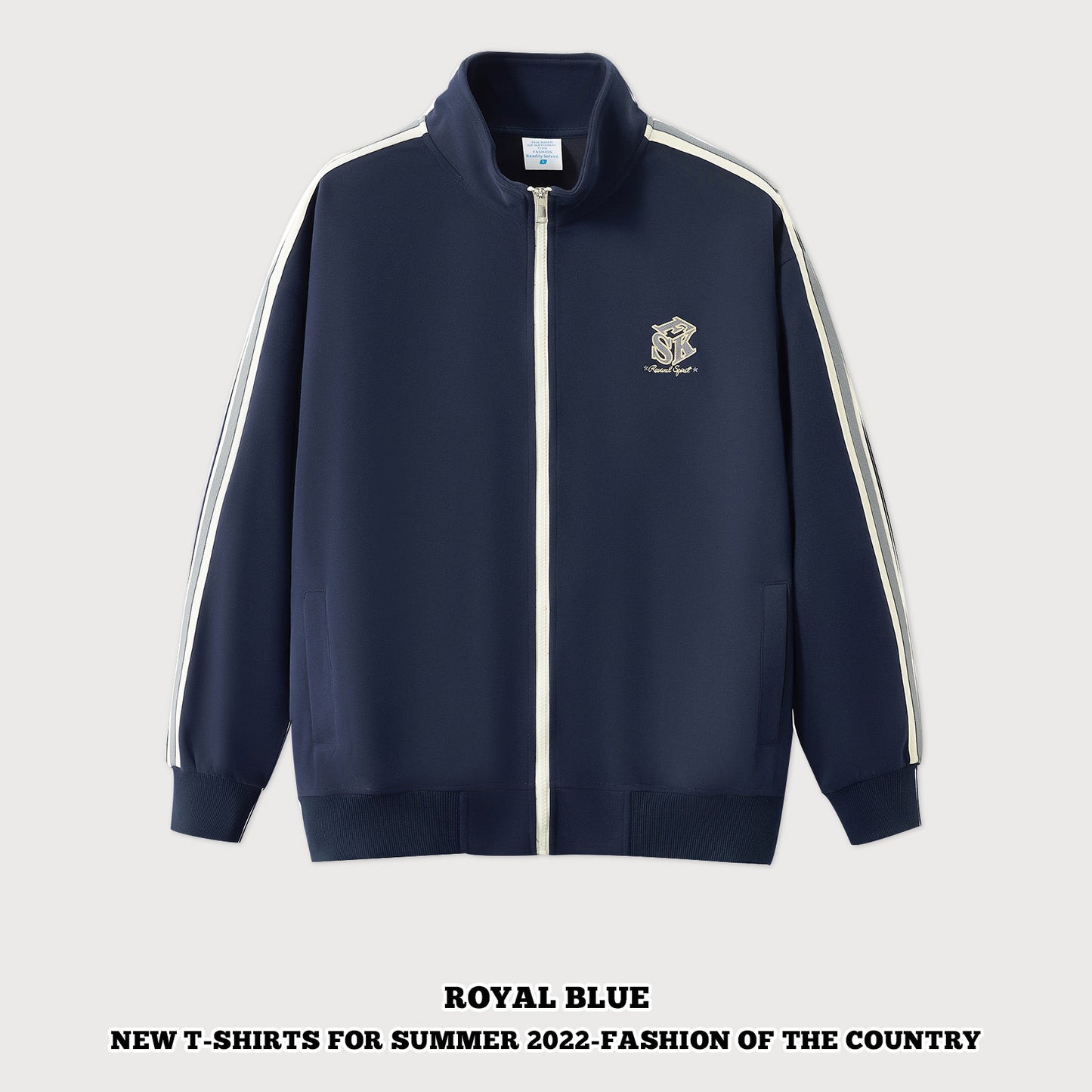 Stand Collar Full-Zip Coat