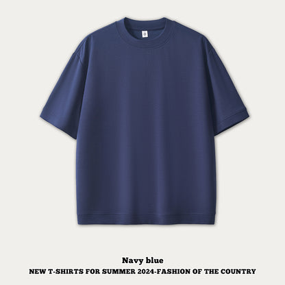 Ice Silk Short Sleeve Oversized Tee