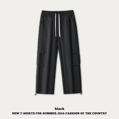 Flowing Straight Leg Cargo Pants