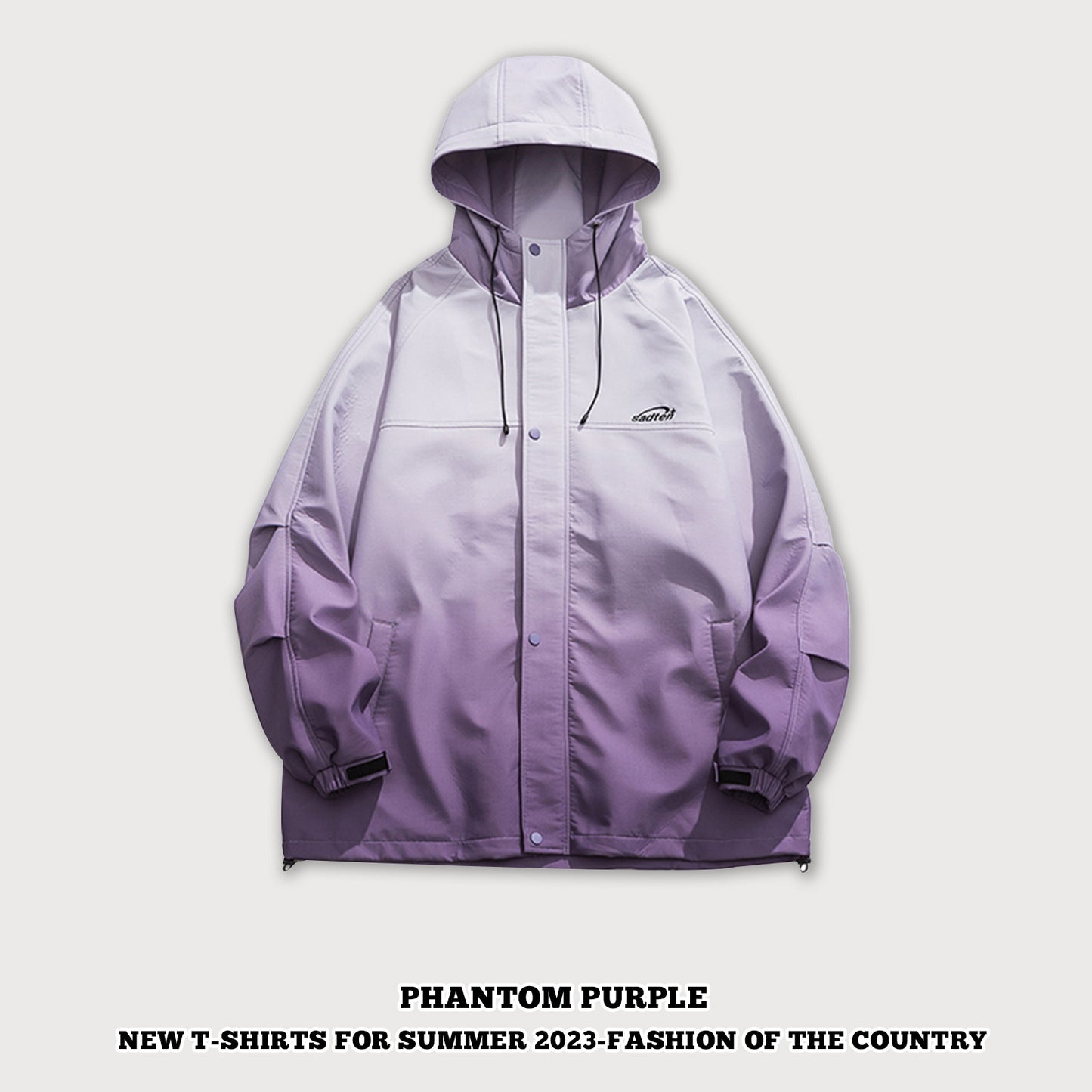 Color Gradient Outdoor Windbreaker