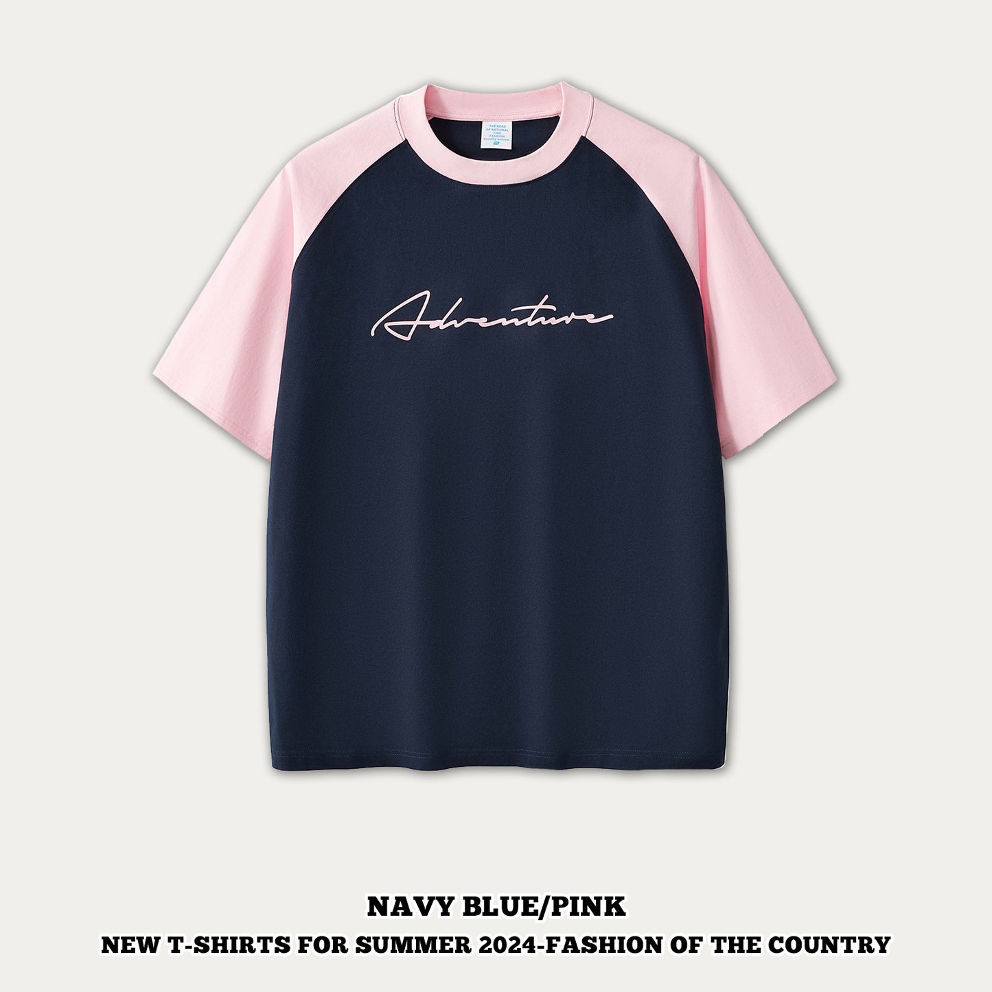 Rubber Print Raglan Short Sleeve Tee