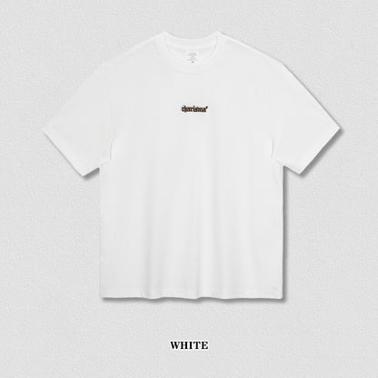 Embroidered Letter Short Sleeve Tee
